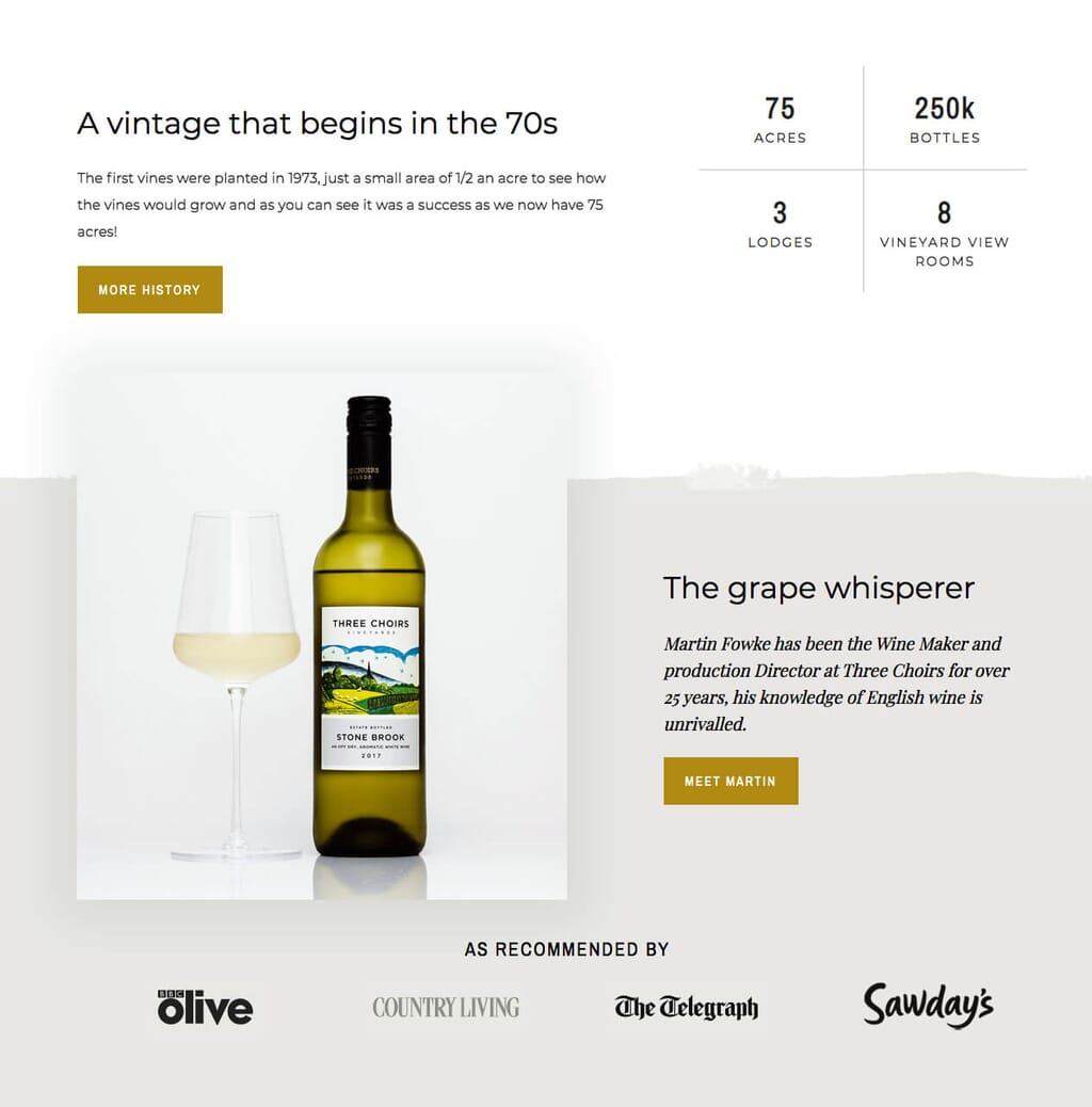 three-choirs-WooCommerce website