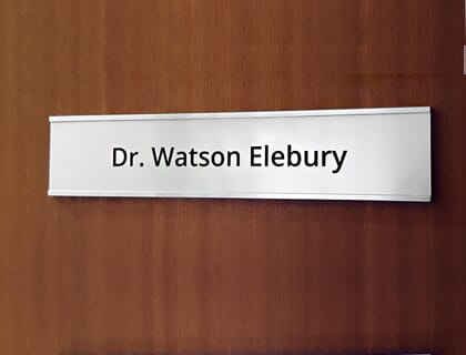 Interchangeable Door Sign