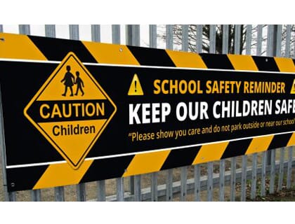 Parking Safety Banner Parking Safety Banner