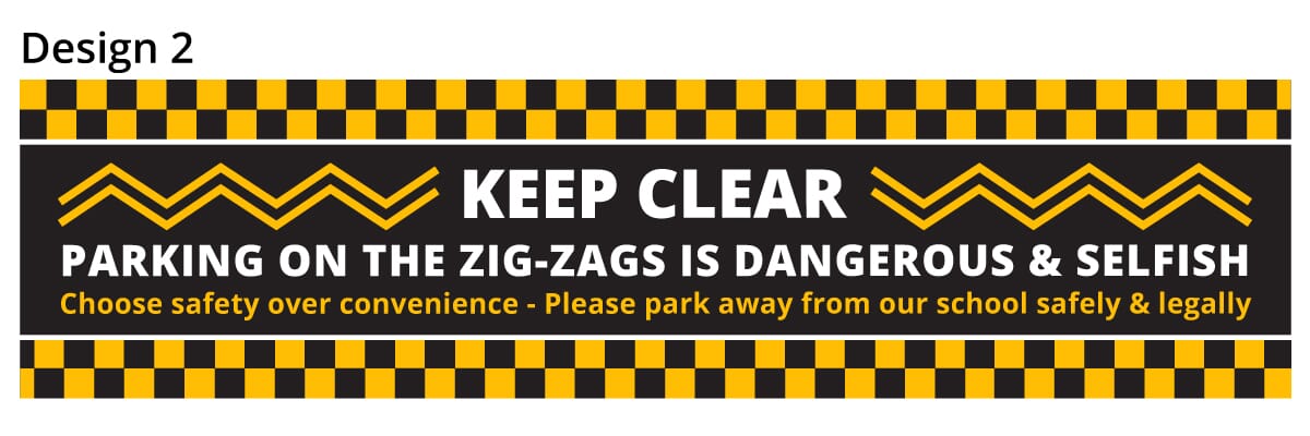 School Parking Safety Banner 2 School Parking Safety Banner 2