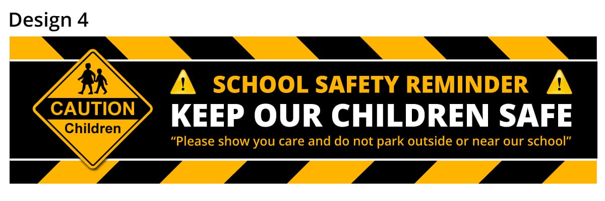 School Parking Safety Banner 4 School Parking Safety Banner 4