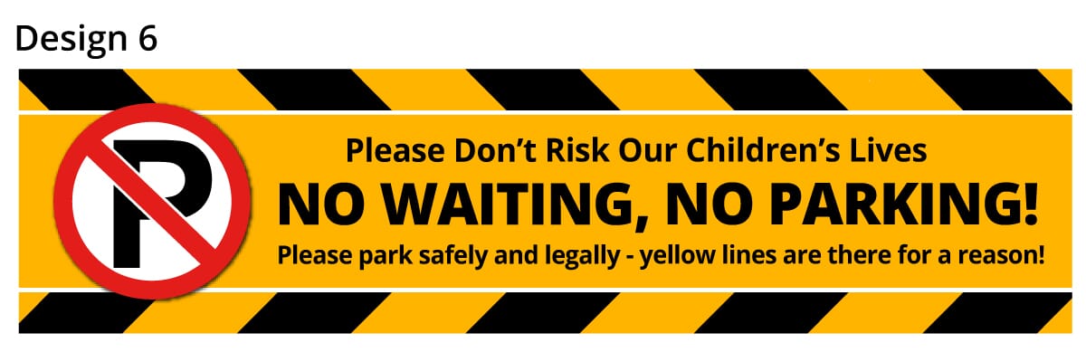 School Parking Safety Banner 6 School Parking Safety Banner 6
