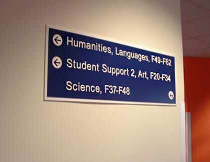 Wall Mounted Directional Sign Wall Mounted Directional Sign