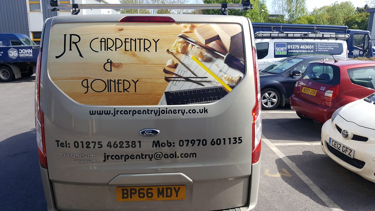 Carpentry Van Sign Writing
