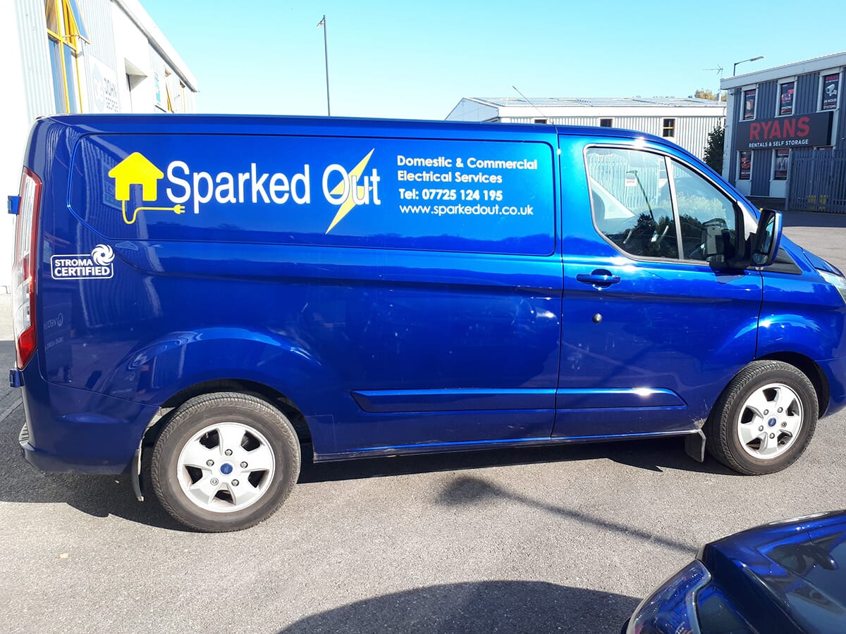 Van Sign Writing on a Ford Transit