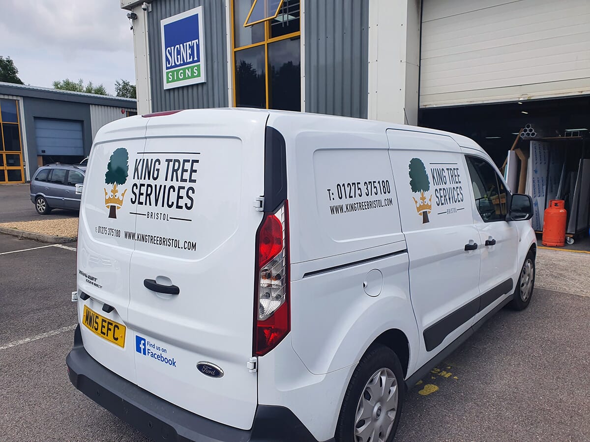 Van Sign Writing on a Mini Van