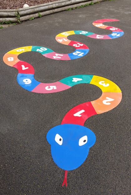 Number Snake Playground Marking